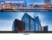 Tablet Screenshot of harboreastrealestate.com